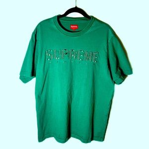 Embroidered supreme T-shirt
